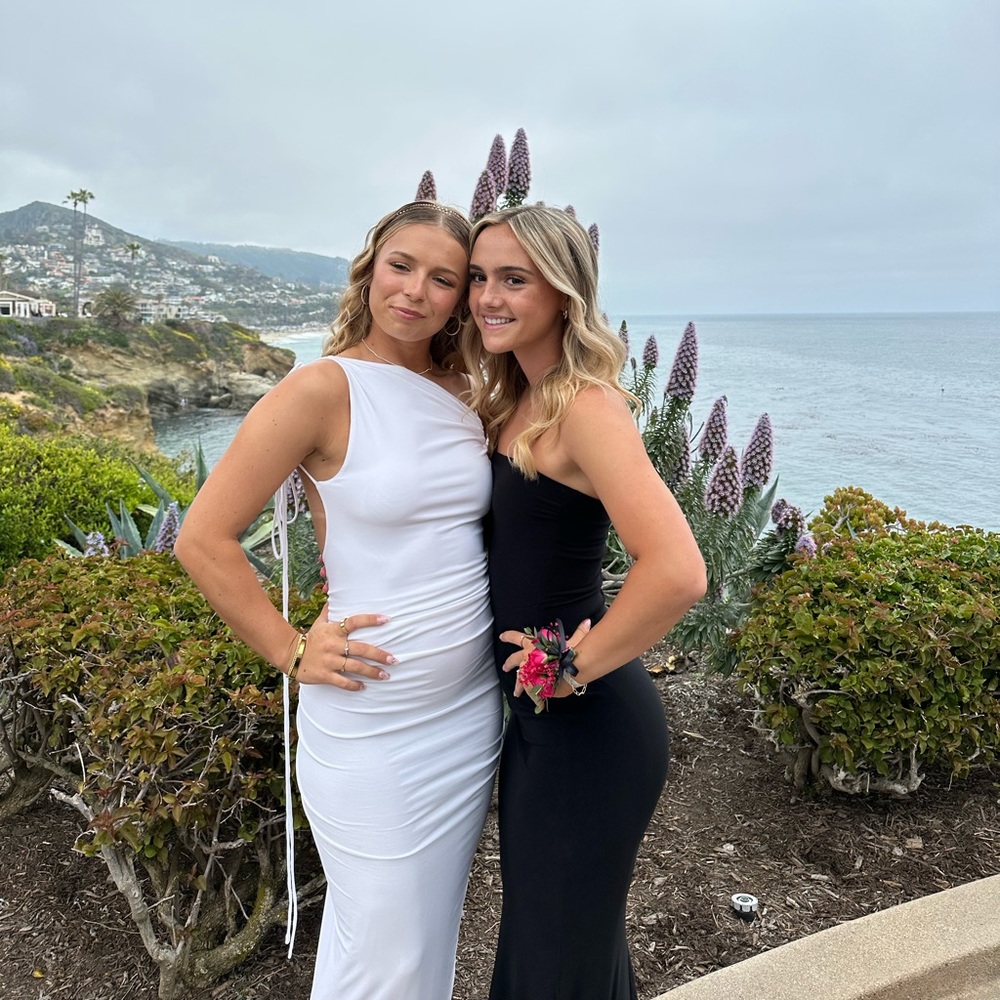 White prom dress